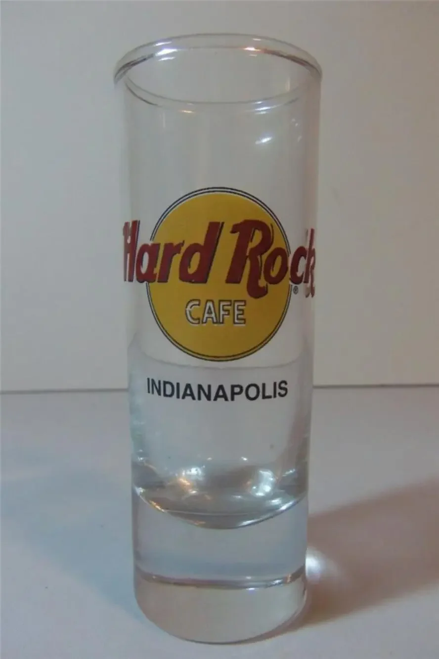 Hard Rock Cafe Indianapolis Double Shot Glass Barware -071336